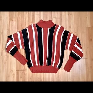 Bold Stripe Dolman Sweater szXXS
